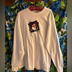 Long sleeved christmas shirt w snowman